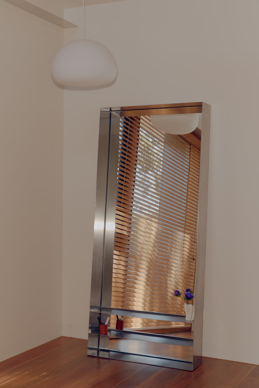 Stainless Steel Floor Mirror