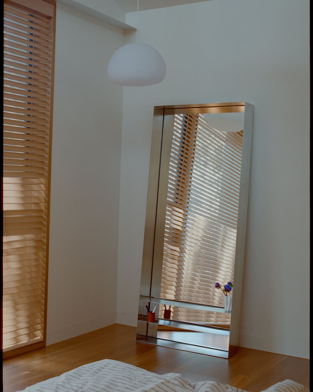 Stainless Steel Floor Mirror